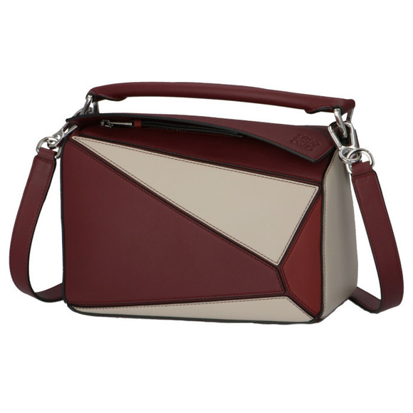 Loewe Puzzle Small 2way Shoulder Bag Wine Garnet - Picture 2 of 10